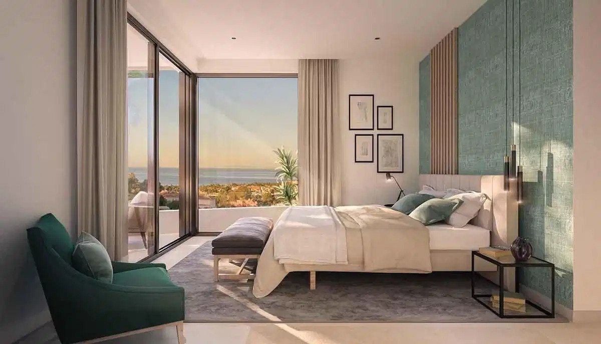 3-Zimmer, 2-Bad Erdgeschosswohnung mit Panoramablick auf das Meer in Marbella
