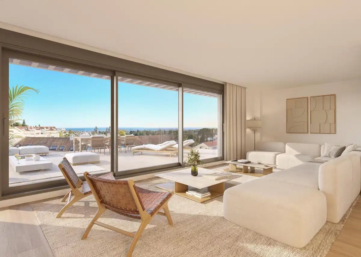 2-Zimmer, 2-Bad Duplex-Penthouse mit Panoramablick auf Meer und Berge in Nueva Andalucía, Marbella