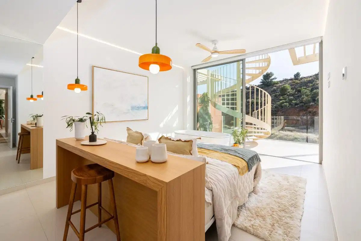 3-Zimmer, 2-Bad-Penthouse mit Panoramablick auf Meer und Berge in El Higuerón