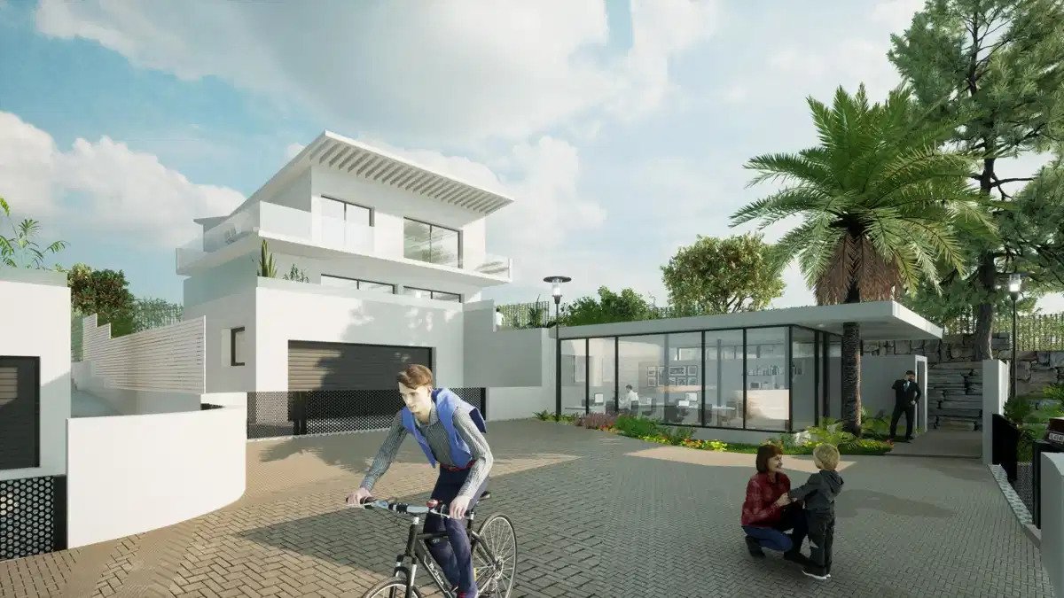 4-Zimmer, 4-Bad, halbfreistehende Villa mit Meerblick in exklusivem, gesichertem Komplex, La Cala de Mijas