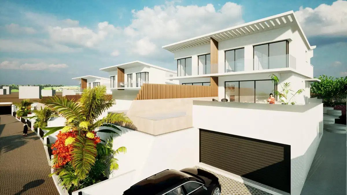 4-Zimmer, 4-Bad, halbfreistehende Villa mit Meerblick in exklusivem, gesichertem Komplex, La Cala de Mijas