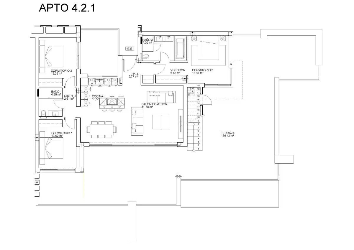 3-Zimmer, 2-Bad Penthouse mit Panoramablick auf das Meer in El Soto de Marbella