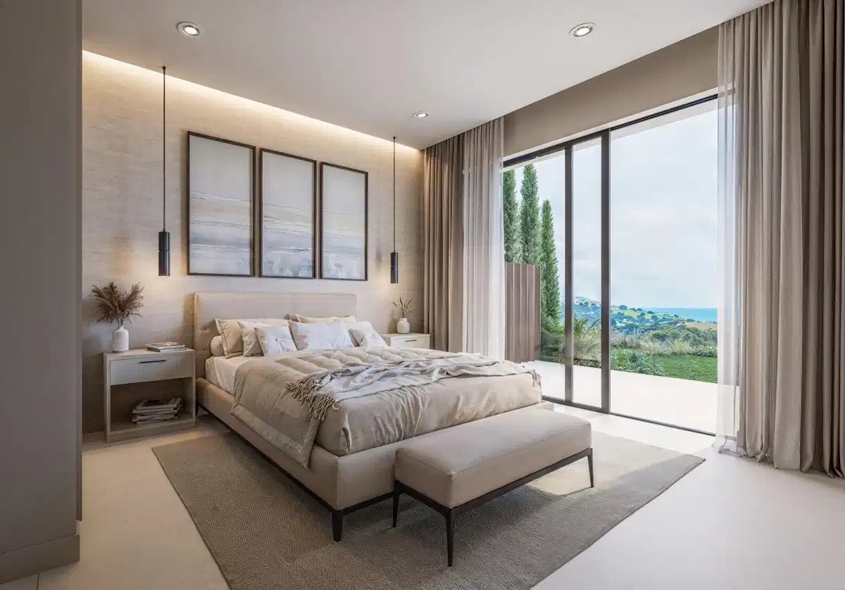 4-Zimmer, 3-Bad Luxus-Reihenhäuser mit Meerblick und privatem Pool in Casares del Sol