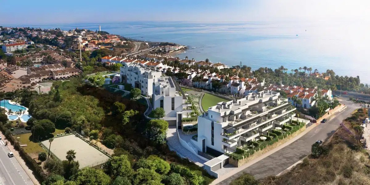 2-Zimmer, 2-Bad Erdgeschosswohnung mit Meerblick in La Cala de Mijas