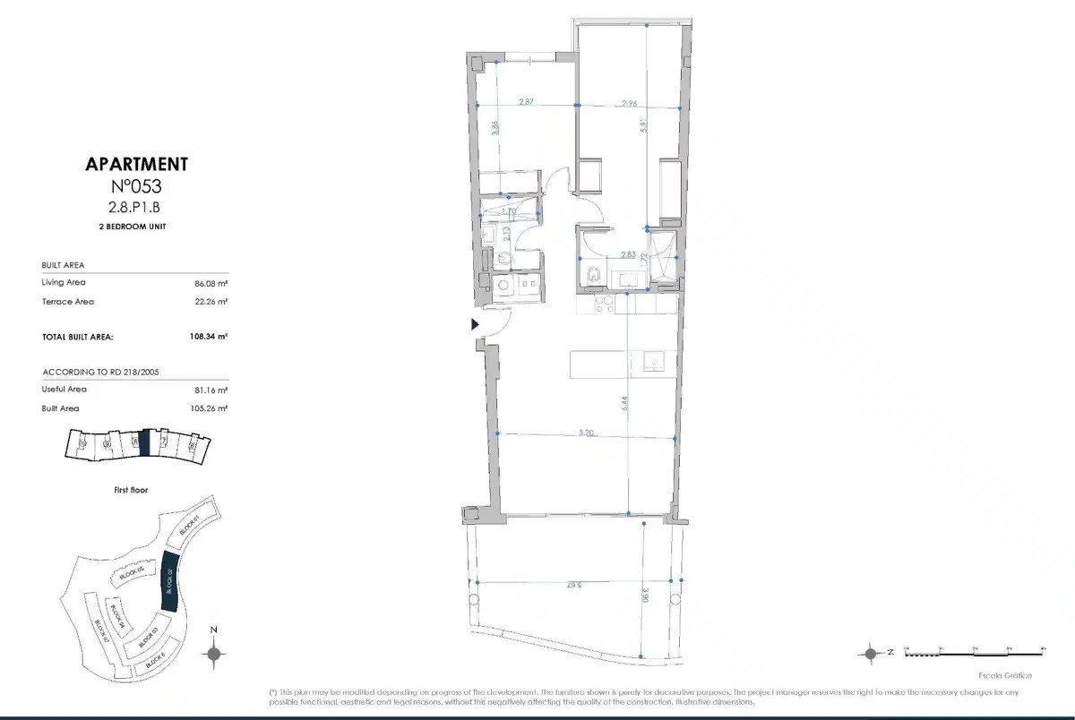 2-Zimmer, 2-Bad Wohnung mit Panoramablick auf das Mittelmeer in El Higuerón