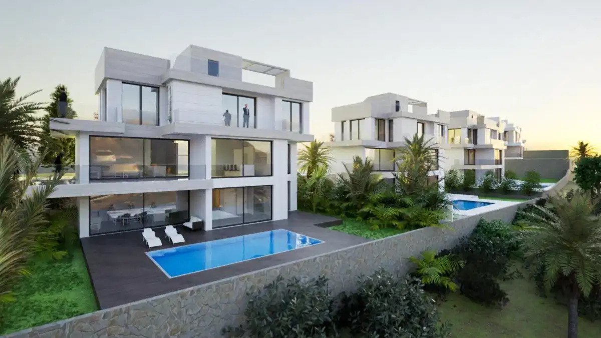 5-Schlafzimmer, 5-Badezimmer Luxusvilla mit Panoramablick auf das Meer und den Golf in Estepona