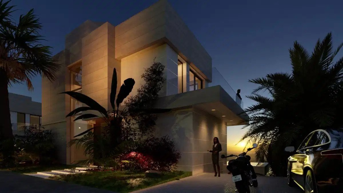 5-Schlafzimmer, 5-Badezimmer Luxusvilla mit Panoramablick auf das Meer und den Golf in Estepona