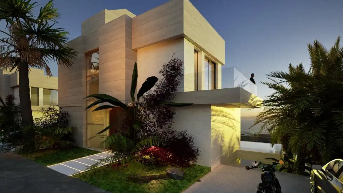 5-Schlafzimmer, 5-Badezimmer Luxusvilla mit Panoramablick auf das Meer und den Golf in Estepona