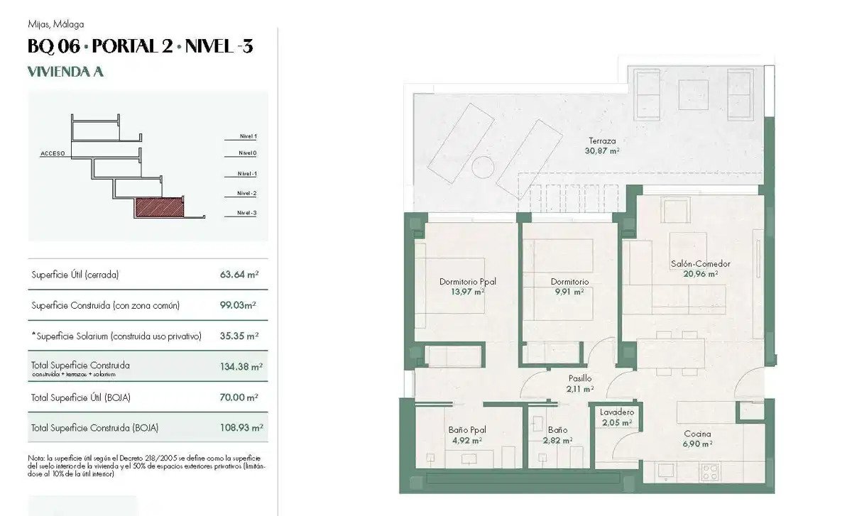 2-Zimmer, 2-Bad Erdgeschosswohnung mit Panoramablick auf das Meer in Las Lagunas de Mijas