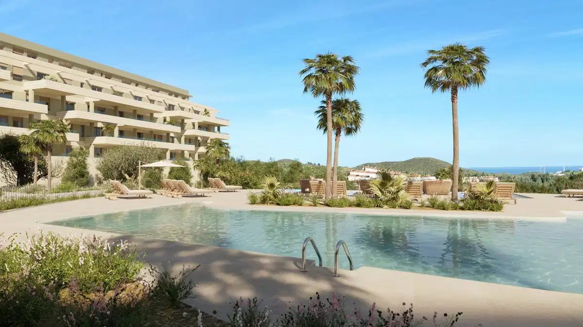 3-Zimmer, 2-Bad-Wohnung mit offenen Ausblicken und außergewöhnlichen Annehmlichkeiten in Mijas Costa