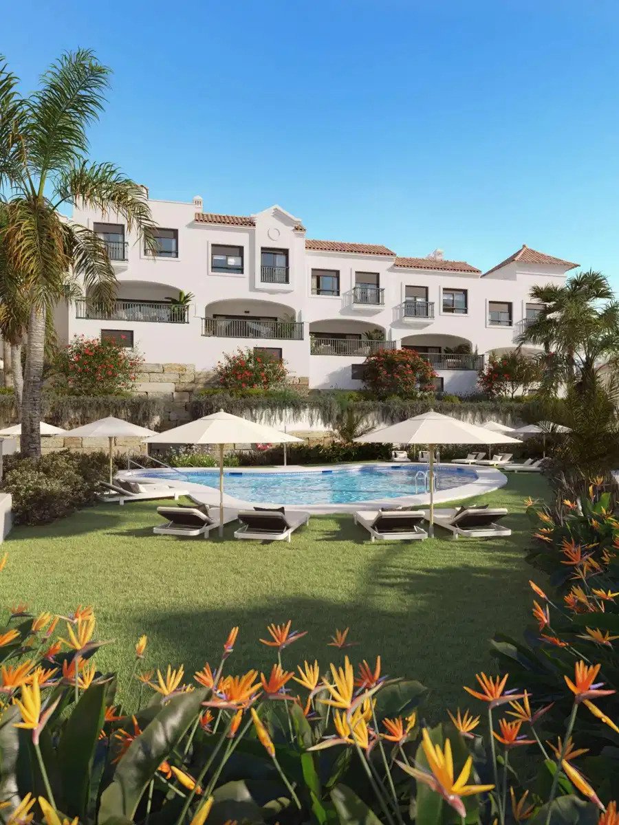 3-Zimmer, 2-Bad Modern Mediterrane Häuser mit Meer- und Golfblick in Estepona