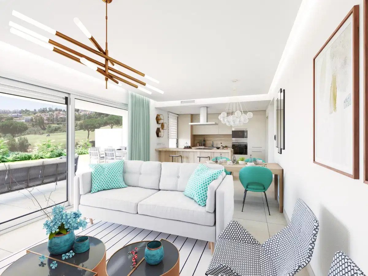 3-Zimmer, 2-Bad Erdgeschosswohnung mit Panoramablick auf den Golfplatz im La Cala Golf Resort