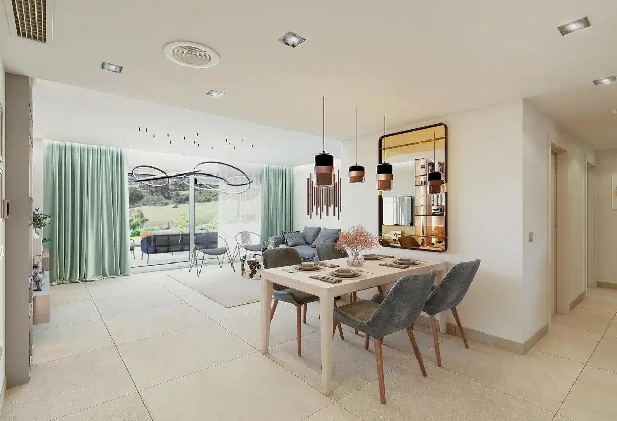 2-Zimmer, 2-Bad-Wohnung mit Panoramablick auf den Golfplatz im La Cala Golf Resort