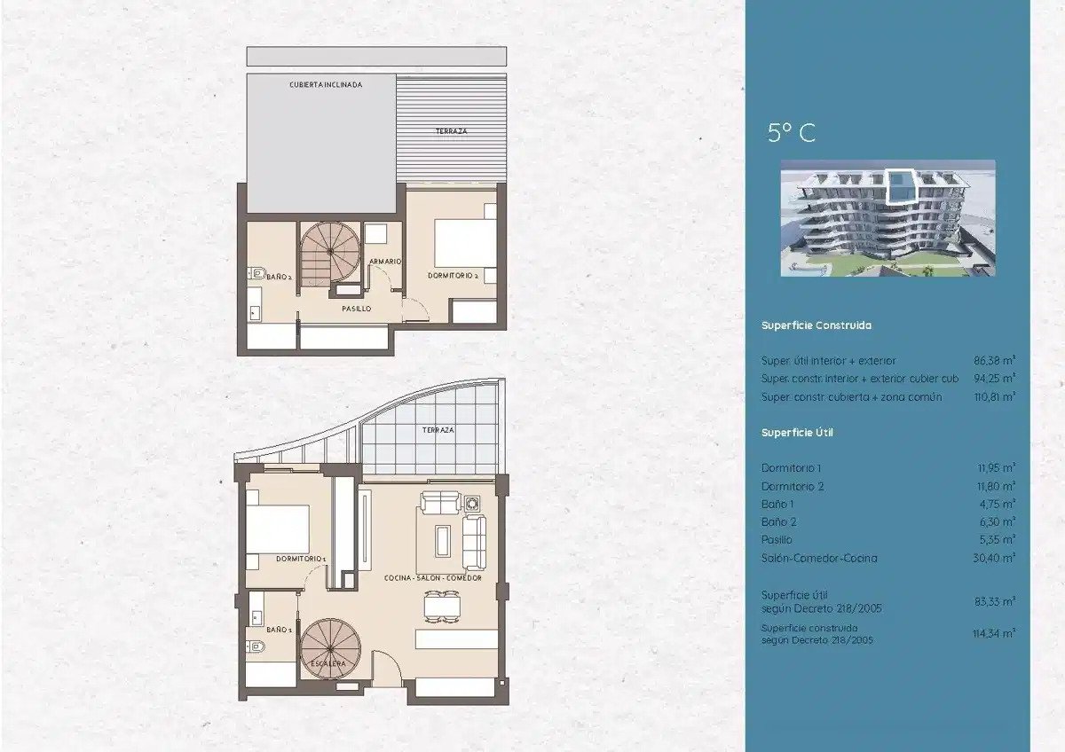 2-Zimmer, 2-Bad Duplex-Penthouse mit Panoramablick auf das Meer in Benalmádena