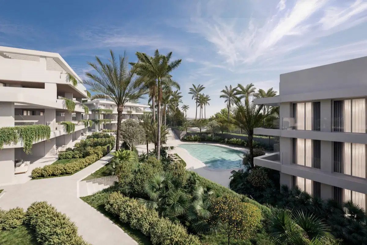 2-Zimmer, 2-Bad Luxus-Neubauwohnungen nur 400 m vom Strand in Estepona entfernt