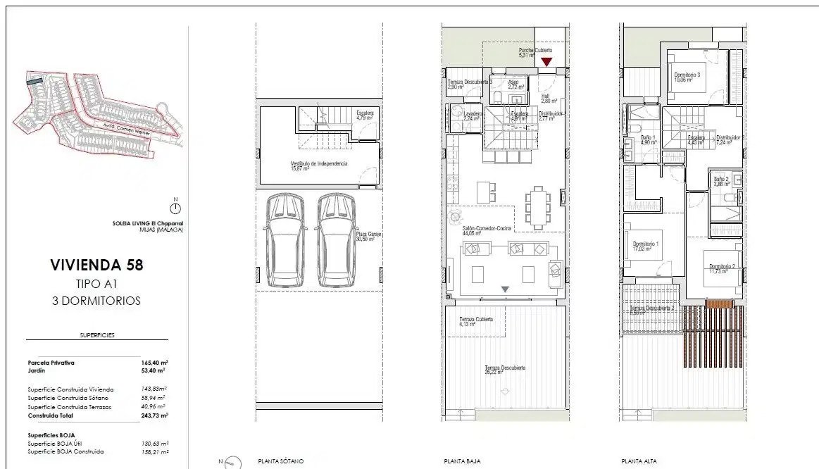 3-Zimmer-Reihenhaus mit 3 Badezimmern, italienischer Küche und privatem Garten in Las Lagunas de Mijas