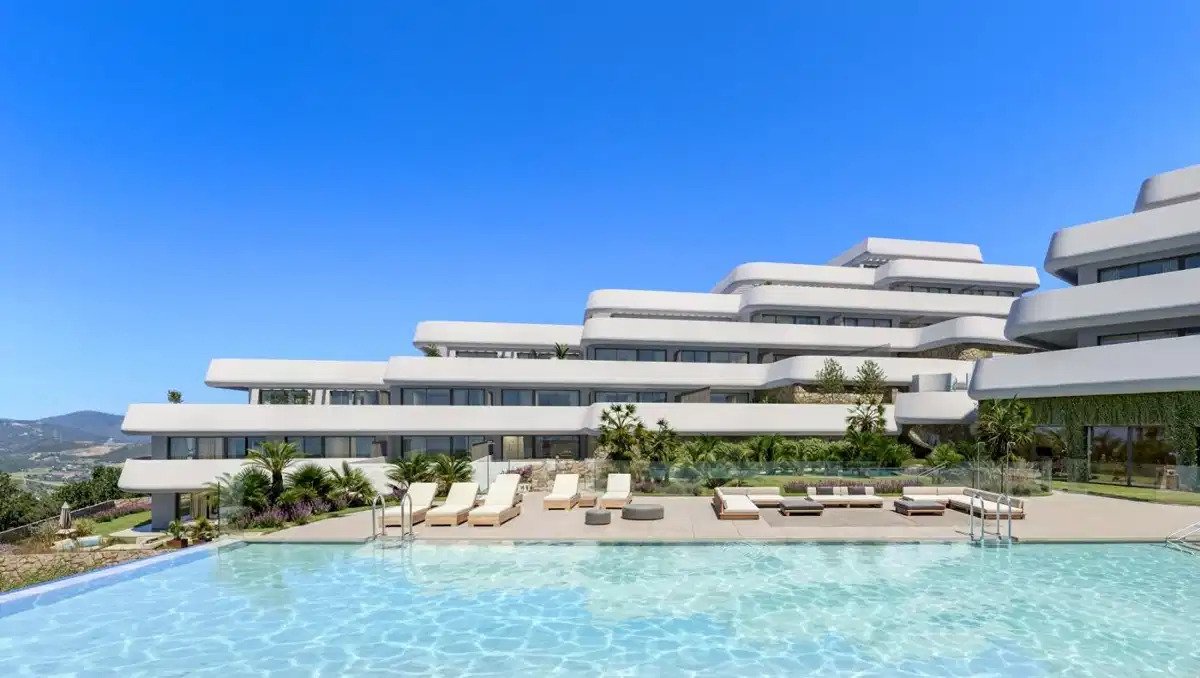 3-Zimmer, 2-Bad-Wohnung mit Panoramablick auf das Meer und den Golf im Casares Golf Resort