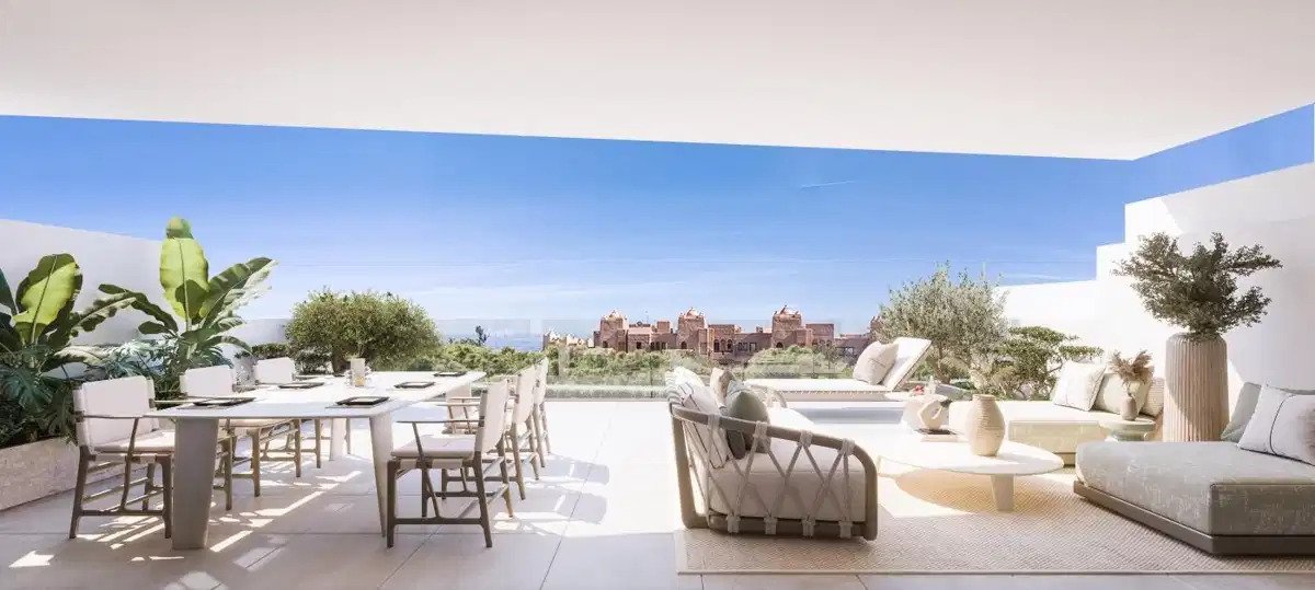 3-Zimmer, 2-Bad Wohnung im Erdgeschoss mit großzügiger Terrasse und mediterranen Ausblicken in Manilva