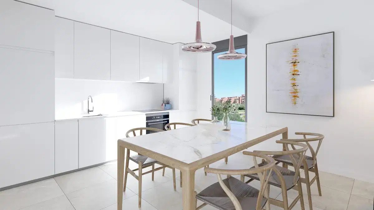 2-Zimmer, 2-Bad Wohnung im Erdgeschoss mit Spa, Fitnessraum und Meerblick in Estepona