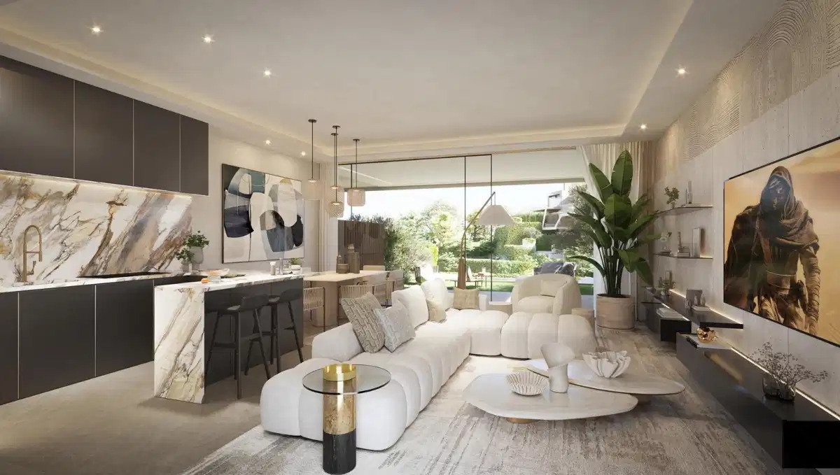 3-Zimmer, 3-Badezimmer modernes Stadthaus mit privatem Pool in Elviria Hills, Marbella Ost