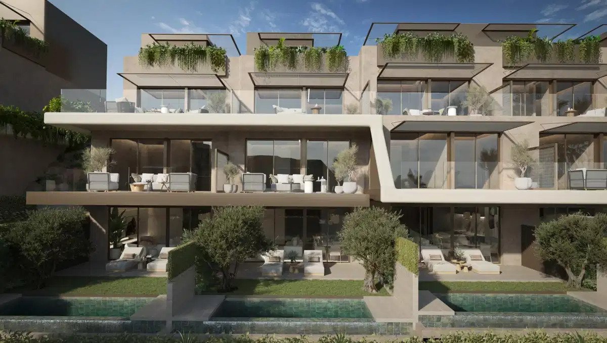 3-Zimmer, 3-Badezimmer modernes Stadthaus mit privatem Pool in Elviria Hills, Marbella Ost