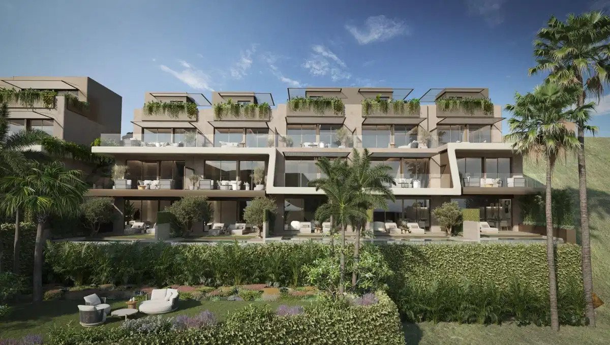 3-Zimmer, 3-Badezimmer modernes Stadthaus mit privatem Pool in Elviria Hills, Marbella Ost