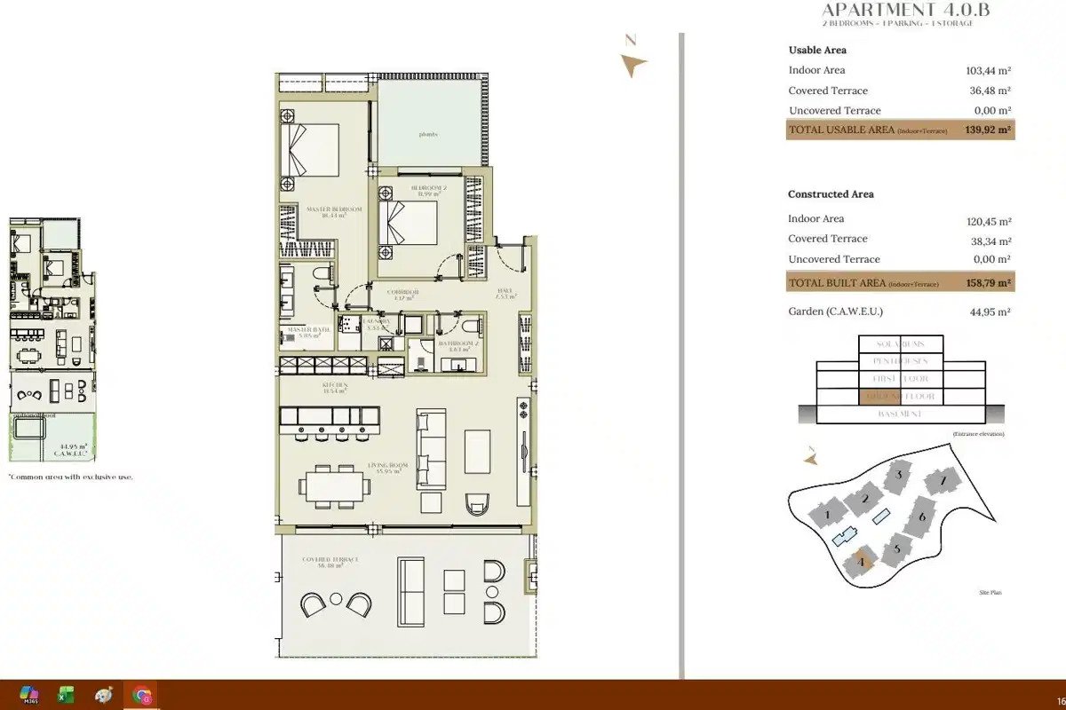 2-Zimmer, 2-Bad Luxus Erdgeschosswohnung mit Meerblick in Estepona