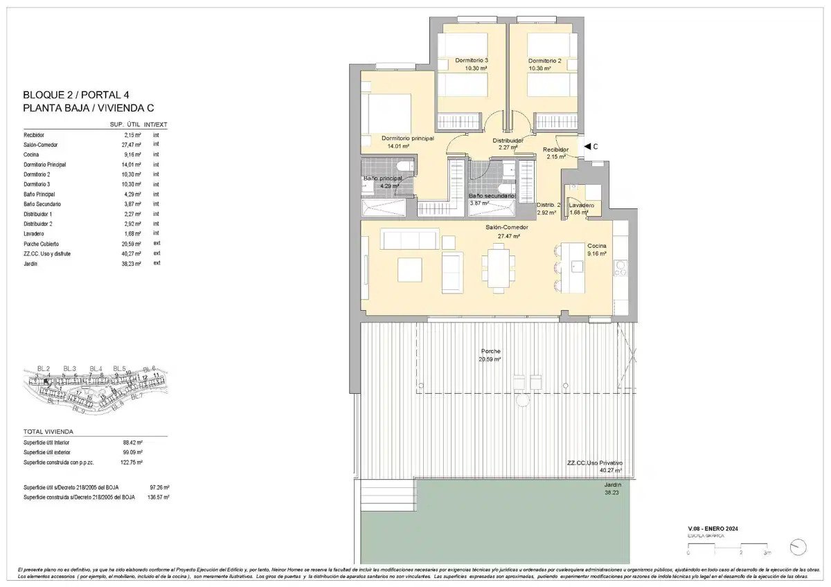 3-Zimmer, 2-Bad Wohnung im Erdgeschoss in Casares Costa mit großzügigen Terrassen und gemeinschaftlichen Annehmlichkeiten