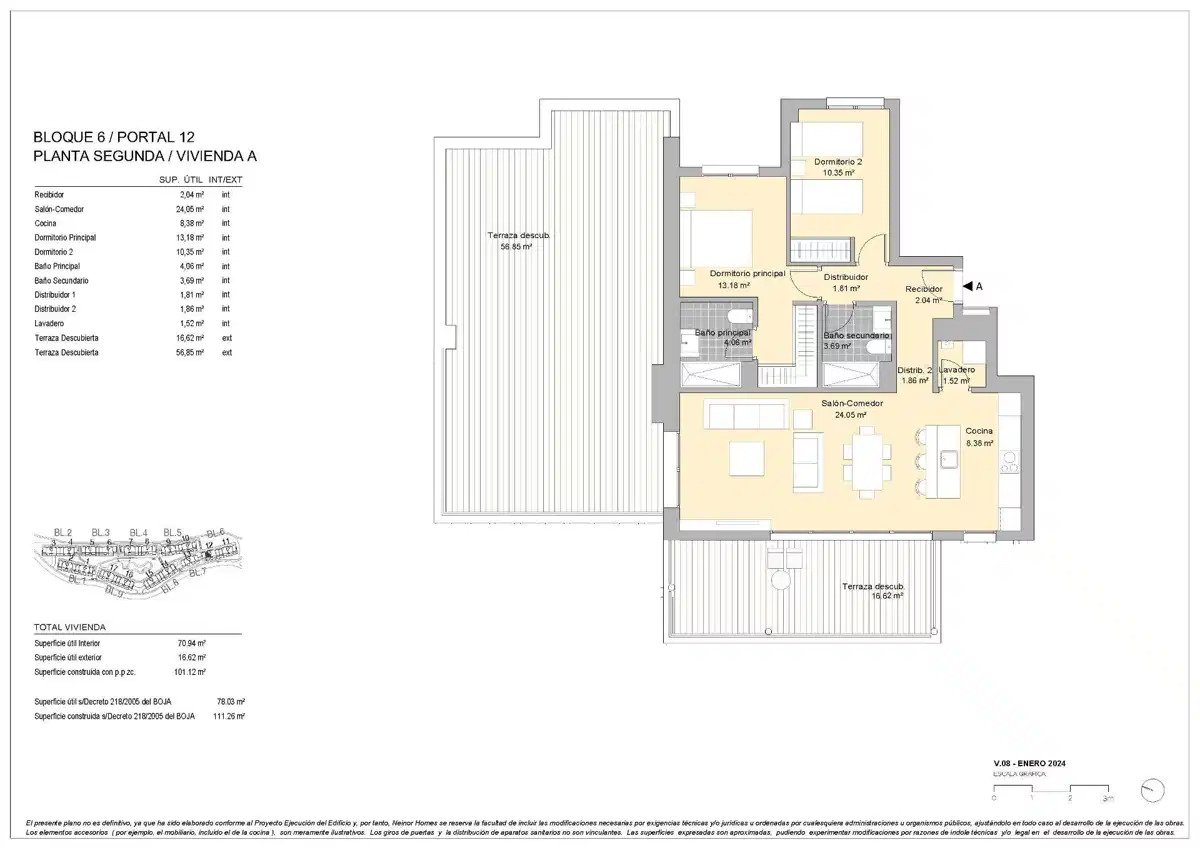 2-Zimmer, 2-Bad Penthouse mit großzügigen Terrassen in Casares Costa