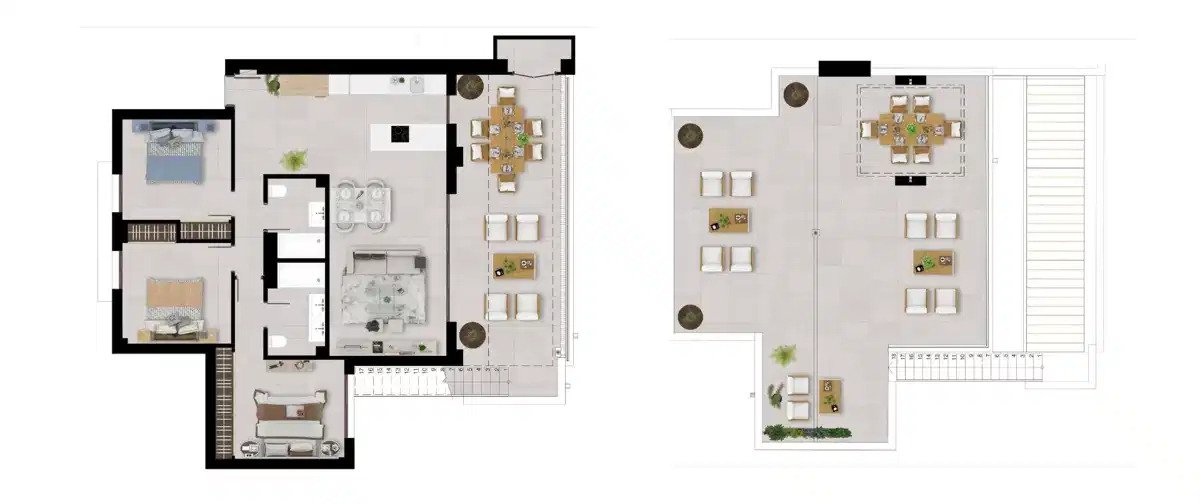 3-Zimmer, 2-Bad-Penthouse mit Panoramablick in Sierra de las Nieves, Istán