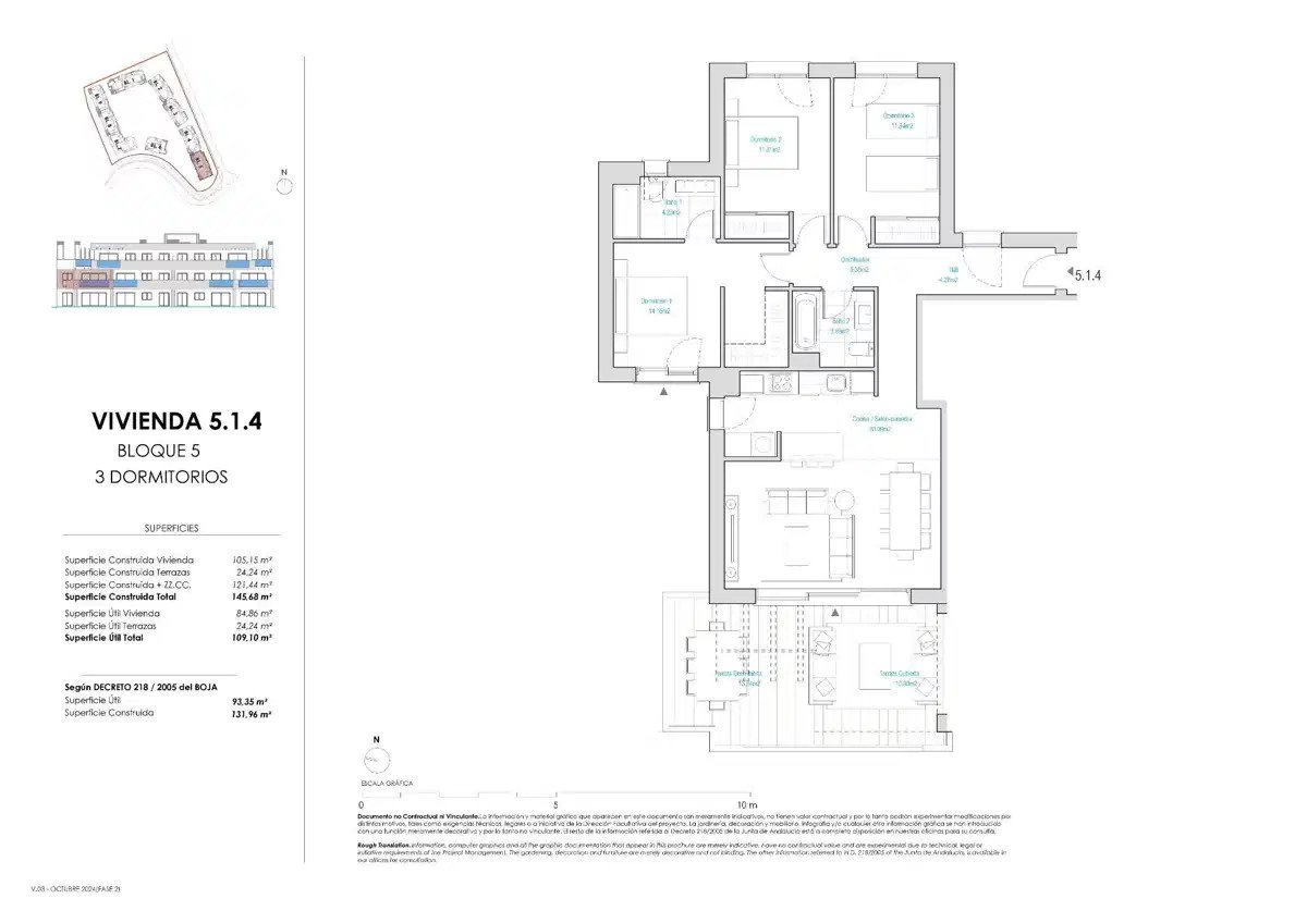 3-Zimmer, 2-Bad Wohnung mit Panoramablick auf Golf, Meer und Berge in Casares
