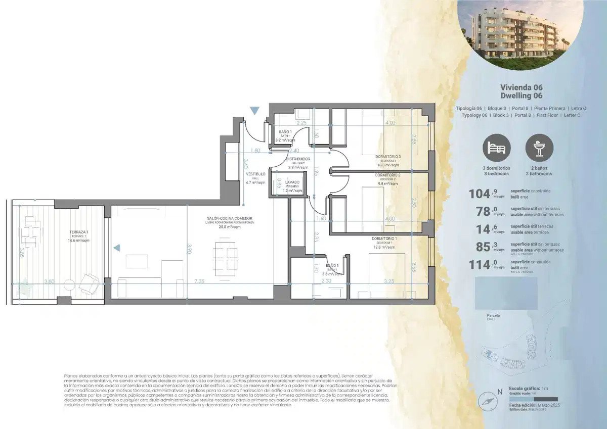 3-Zimmer, 2-Bad-Wohnung mit Panoramaterrassen und Resort-Style-Annehmlichkeiten in Mijas
