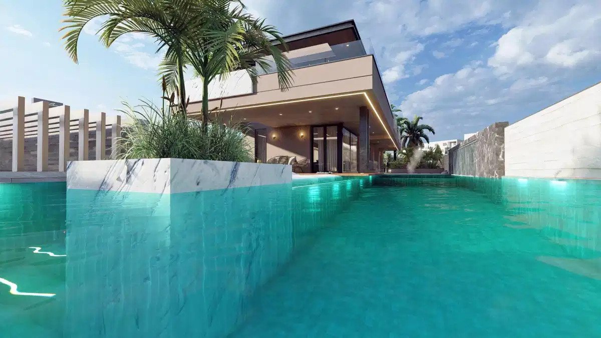 5-Schlafzimmer, 5-Badezimmer Luxus Contemporary Villa mit Panoramablick auf das Meer in El Higueron, Fuengirola
