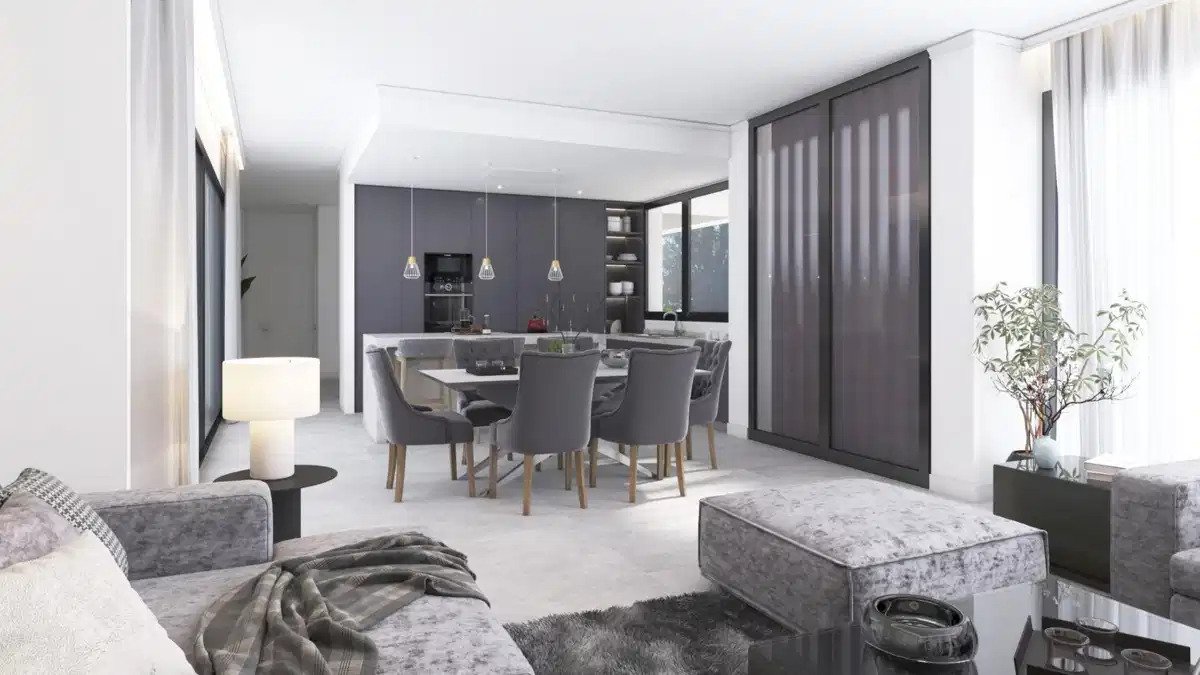 5-Schlafzimmer, 5-Badezimmer Luxus Contemporary Villa mit Panoramablick auf das Meer in El Higueron, Fuengirola