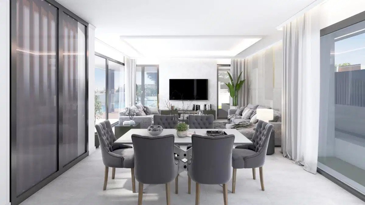 5-Schlafzimmer, 5-Badezimmer Luxus Contemporary Villa mit Panoramablick auf das Meer in El Higueron, Fuengirola