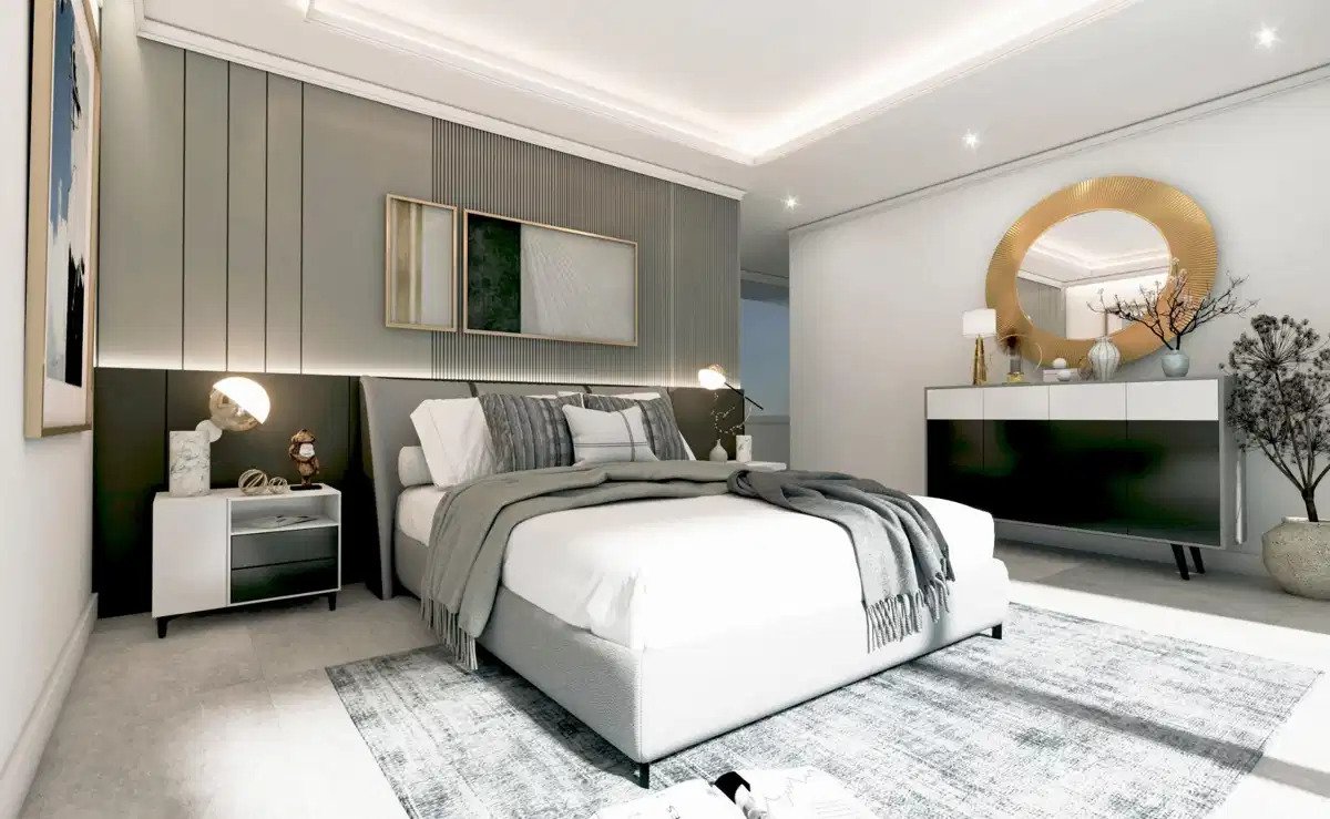 5-Schlafzimmer, 5-Badezimmer Luxus Contemporary Villa mit Panoramablick auf das Meer in El Higueron, Fuengirola