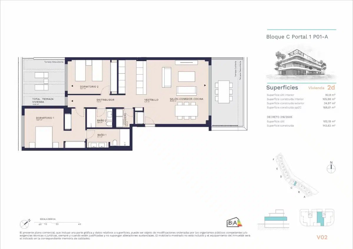2-Zimmer, 2-Bad-Wohnung mit modernen Annehmlichkeiten in Buenas Noches, Estepona