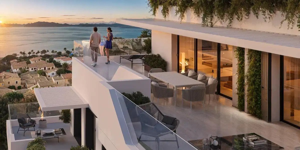 2-Zimmer, 2-Bad Penthouse mit Meerblick in Las Lagunas de Mijas