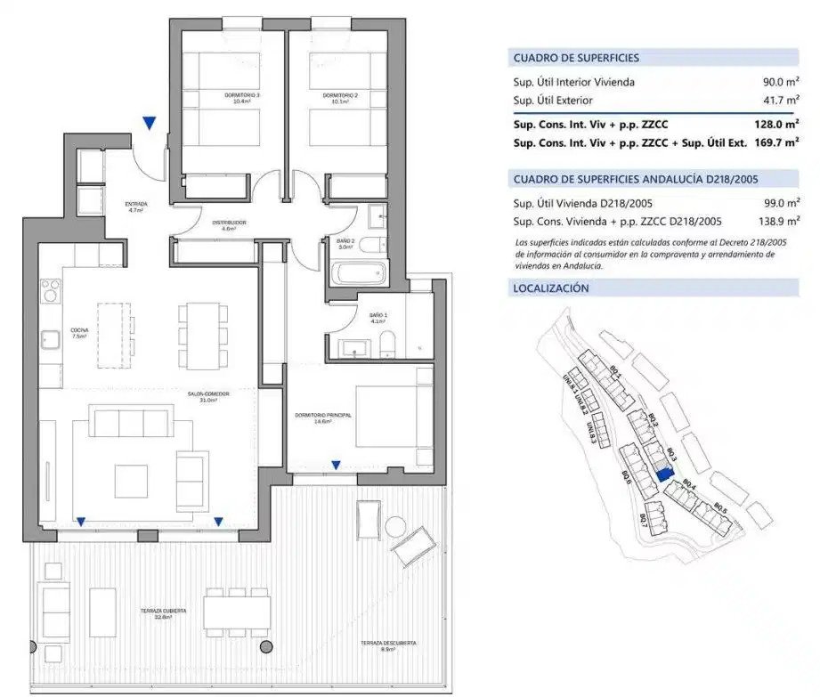 3-Zimmer, 2-Bad Wohnung im Erdgeschoss mit großzügiger Südwest-Terrasse in der Nähe von Estepona