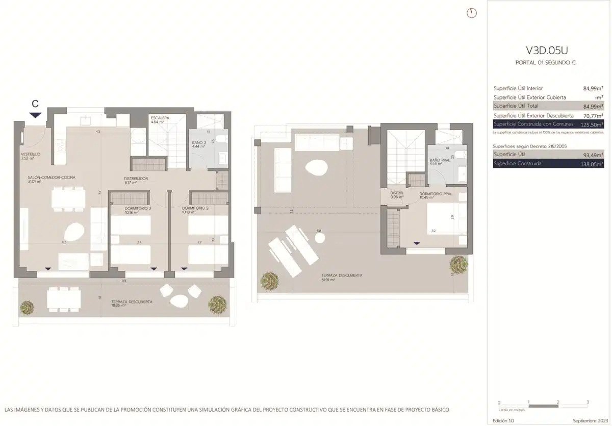 3-Zimmer, 2-Bad-Penthouse in der Nähe des Estepona Golf mit Panoramablick auf die Küste