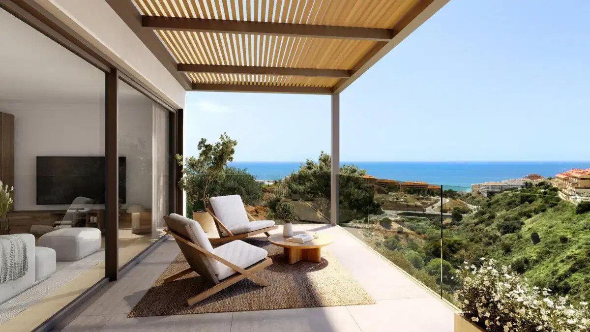 3-Zimmer, 2-Bad, nachhaltige Doppelhaushälften in El Higueron Costa del Sol