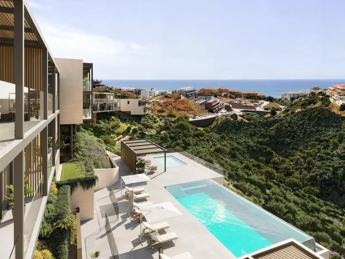 3-Zimmer, 2-Bad, nachhaltige Doppelhaushälften in El Higueron Costa del Sol