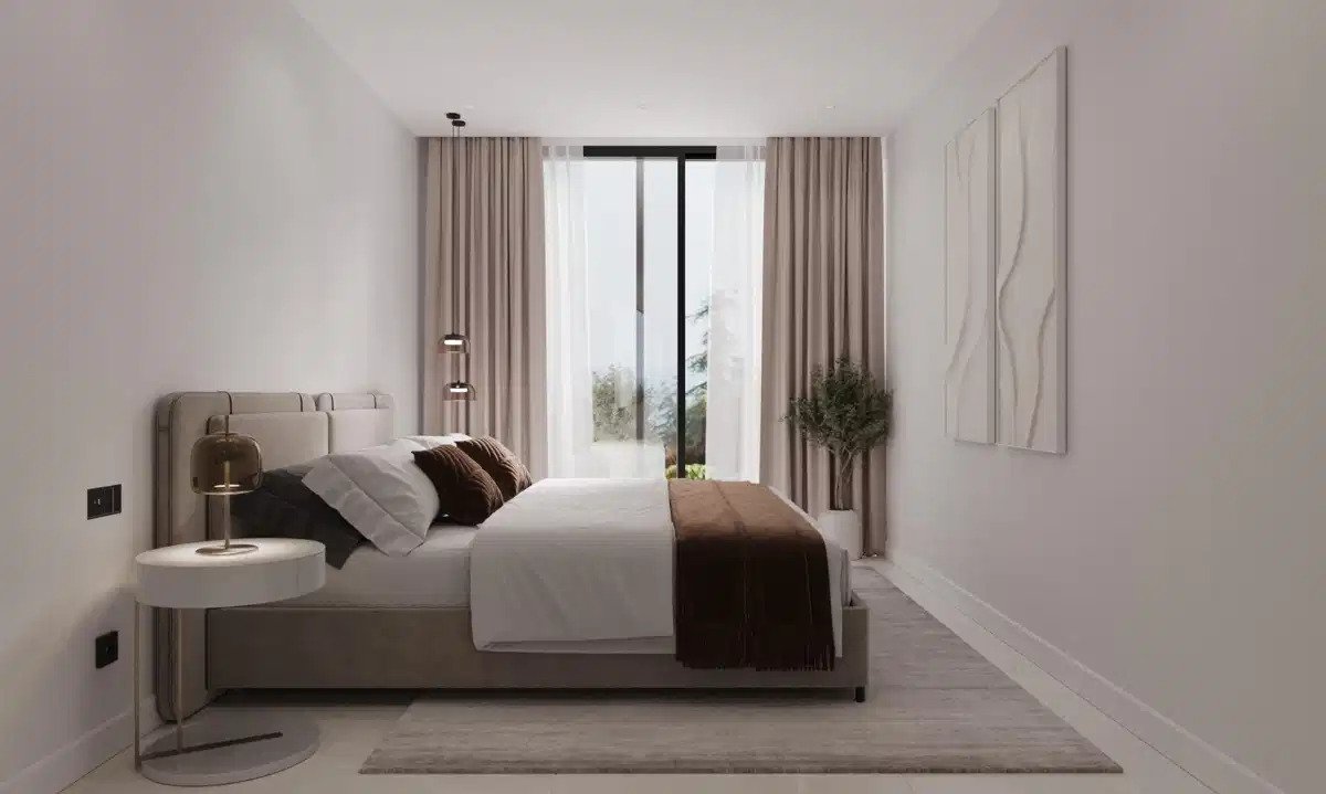 2-Zimmer, 2-Bad, Erdgeschosswohnung mit Meerblick und Sicherheit in der Nähe von Estepona