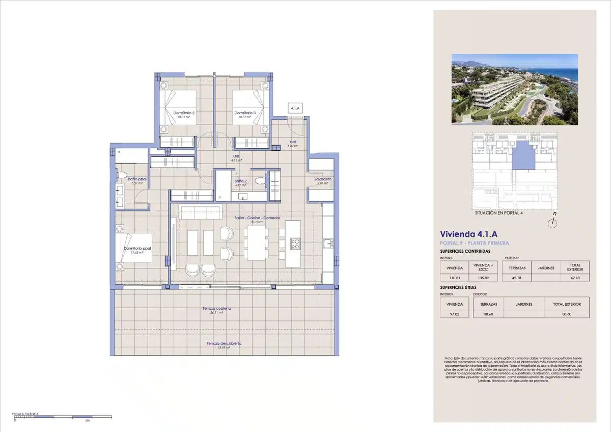 3-Zimmer, 2-Bad Contemporary Apartments mit Panoramablick auf das Meer in Torrenueva, Mijas