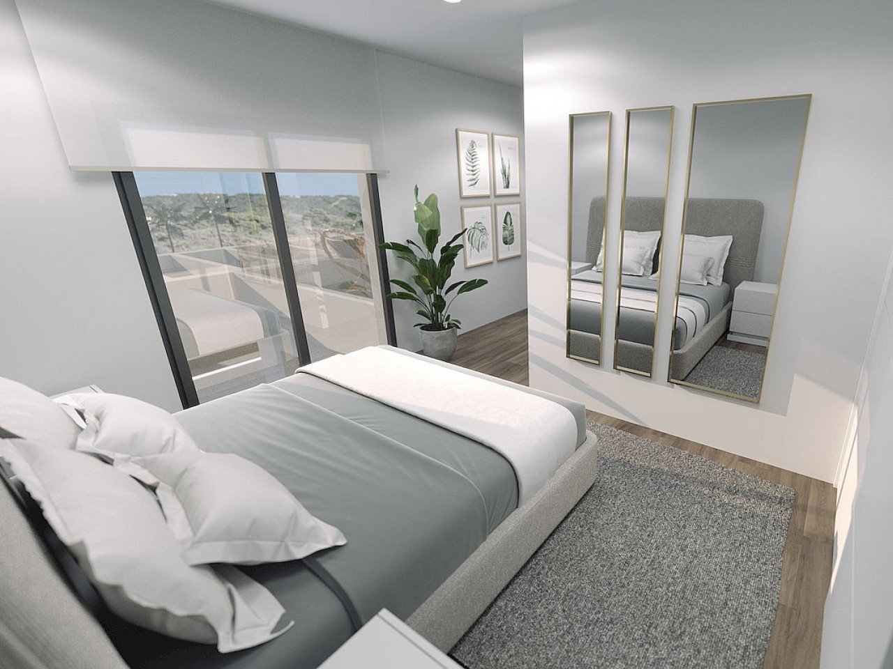 New Build project of 10 modern design villas, in a natural setting with views of the sea and the mountains, near the Puig Campana golf course, and ...