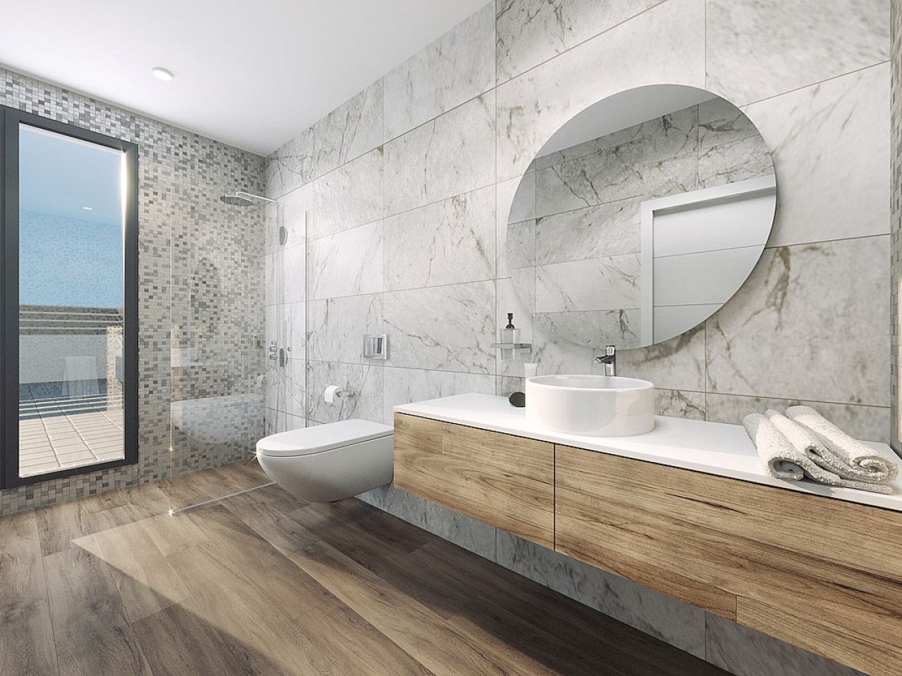 New Build project of 10 modern design villas, in a natural setting with views of the sea and the mountains, near the Puig Campana golf course, and ...