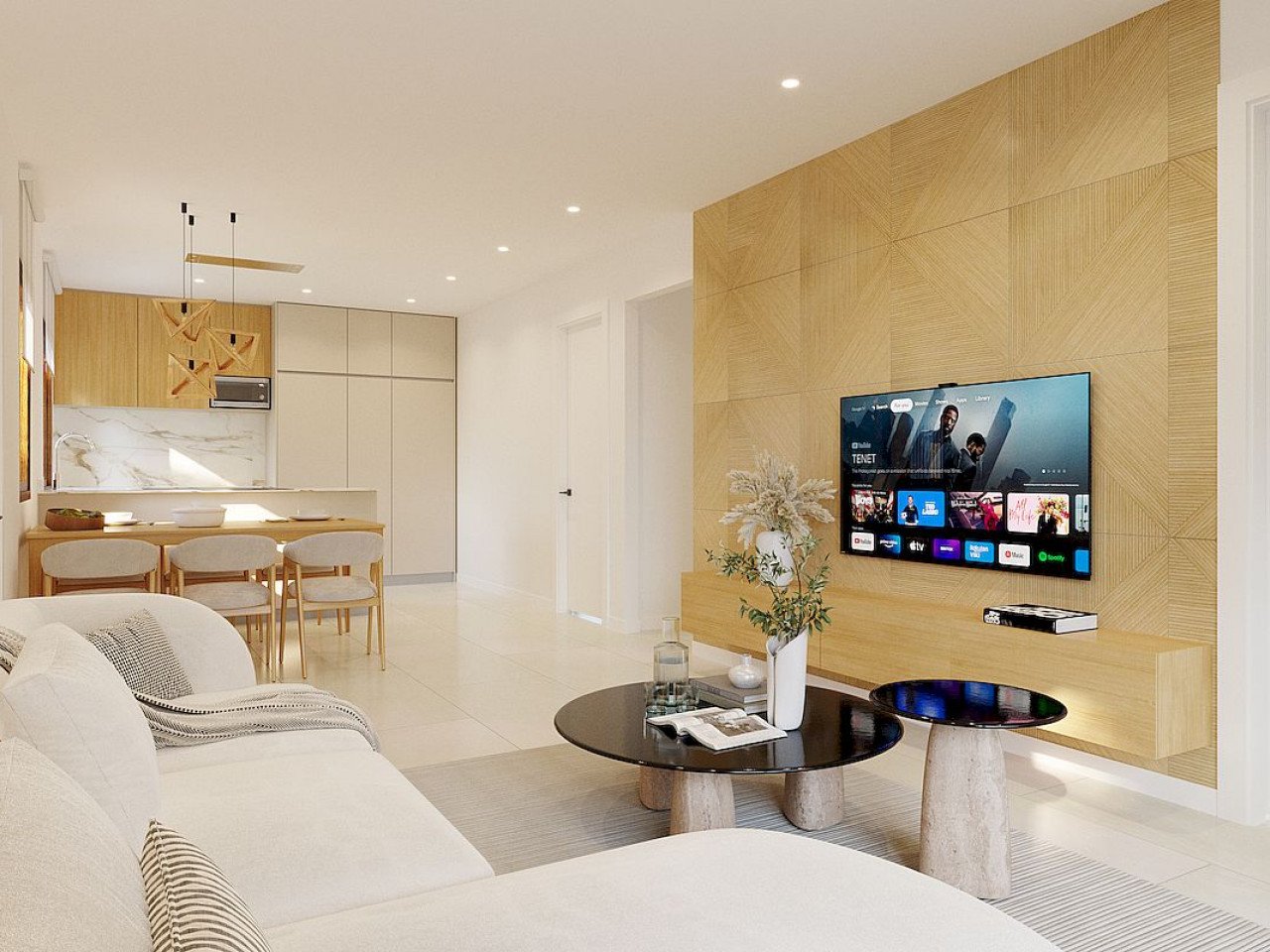 Moderne Neubau-Häuser mit Dachterrasse am Sport- & Golf-Resort