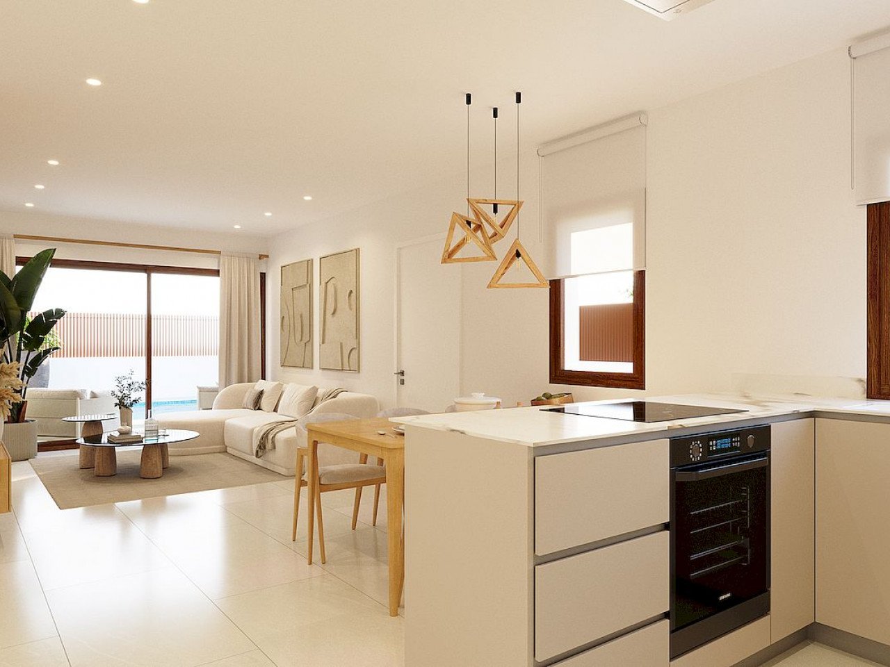 Moderne Neubau-Häuser mit Dachterrasse am Sport- & Golf-Resort