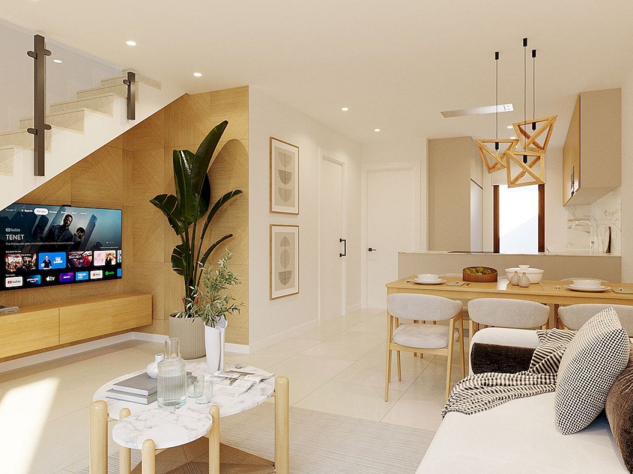 Moderne Neubau-Häuser mit Dachterrasse am Sport- & Golf-Resort