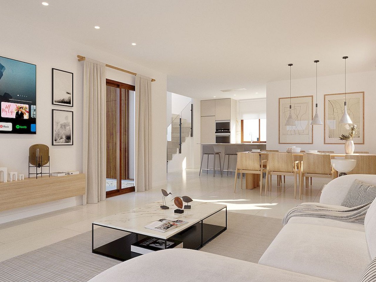 Moderne Neubau-Häuser mit Dachterrasse am Sport- & Golf-Resort